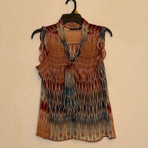 Multicolor Sleeveless Women's Top / blouse - Size PL